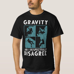 Fun Rock Climbing Kunst für Männer Frauen im Bould T-Shirt