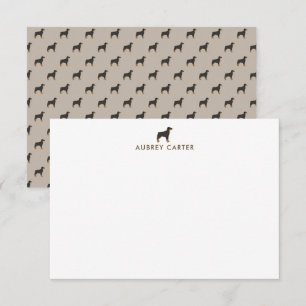 Fun Rottweiler Dog Liebhaber Personalisiert Mitteilungskarte