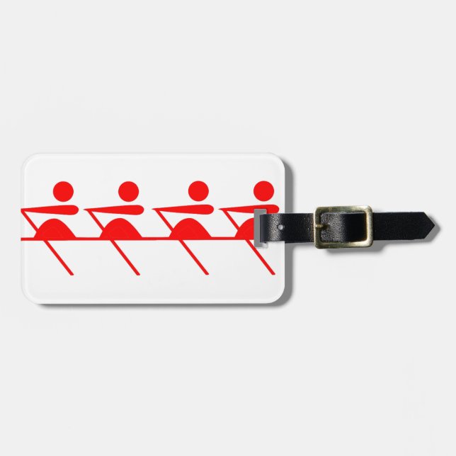 Fun Rowing Club Gepäckanhänger (Vorderseite horizontal)