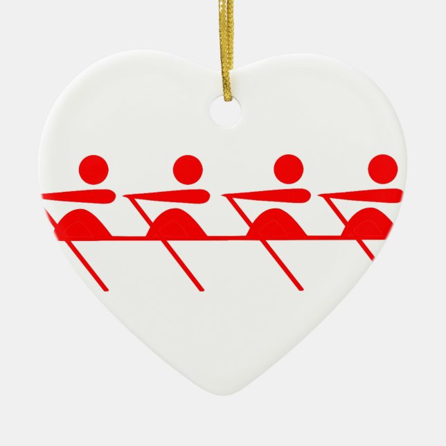 Fun Rowing Club Keramik Ornament (Vorne)