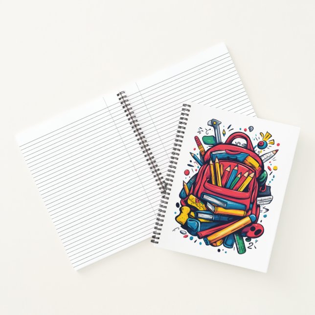 Fun Rucksack-Schulbedarf für Notebooks Notizbuch (Innenseite)