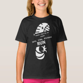 Fun Run Event verursacht Werbeaktion Wohltätigkeit T-Shirt