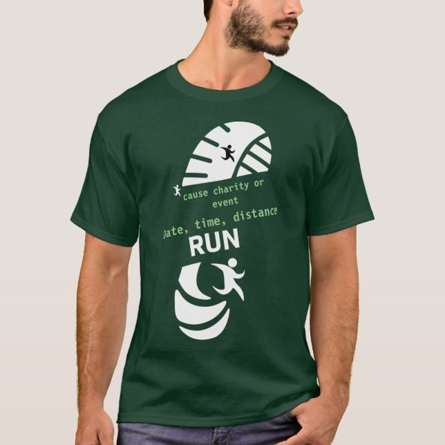 Fun Run Event verursacht Werbeaktion Wohltätigkeit T-Shirt (Vorderseite)