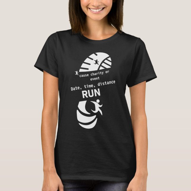 Fun Run Event verursacht Werbeaktion Wohltätigkeit T-Shirt (Vorderseite)