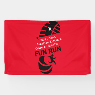 Fun Run Event verursacht Wohltätigkeit Werbeaktion Banner