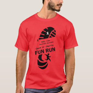 Fun Run Event verursacht Wohltätigkeit Werbeaktion T-Shirt