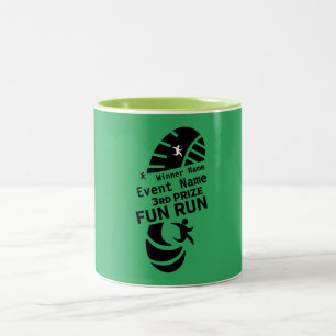 Fun Run Event verursacht Wohltätigkeit Werbeaktion Zweifarbige Tasse