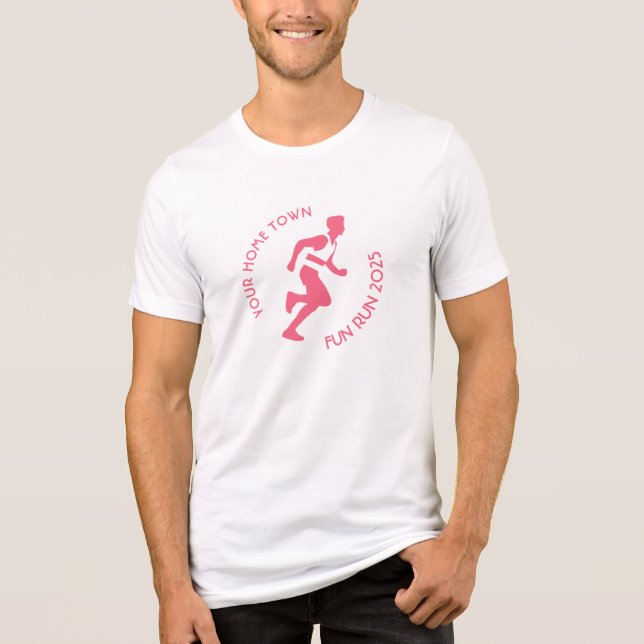 Fun Run / Marathon / Sport Day Design Tri-Blend Shirt (Vorderseite)