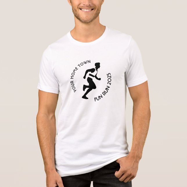 Fun Run / Marathon / Sport Day Design Tri-Blend Shirt (Vorderseite)