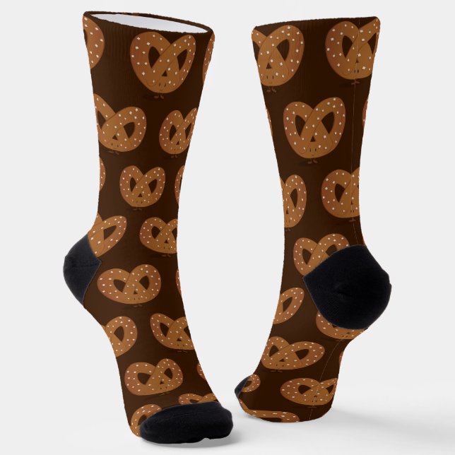 Fun Salzen Bretzel Food Socken (Gewinkelt)