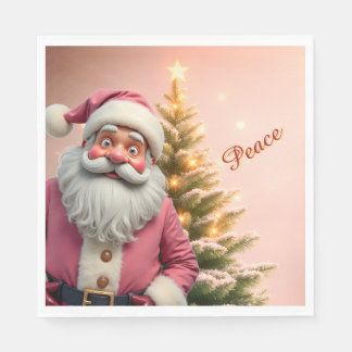 Fun Santa Claus Holiday Themed Serviette
