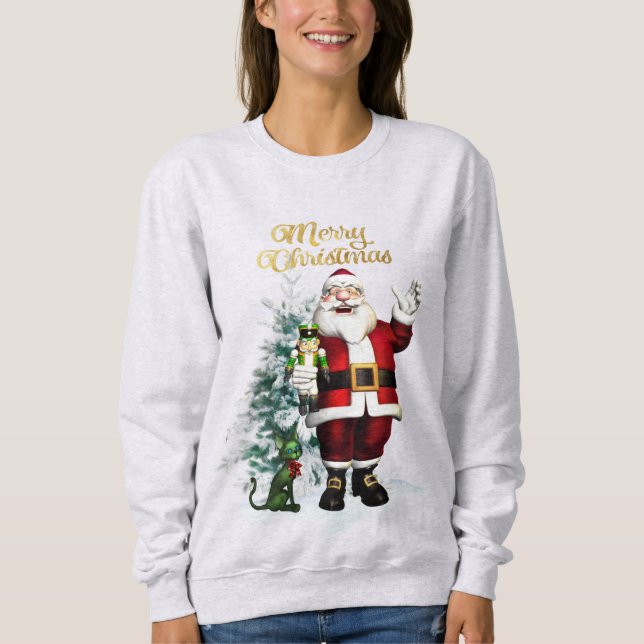 Fun Santa Claus Sweatshirt (Vorderseite)