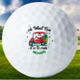 Fun Santa Golf Warenkorb Name Golfball