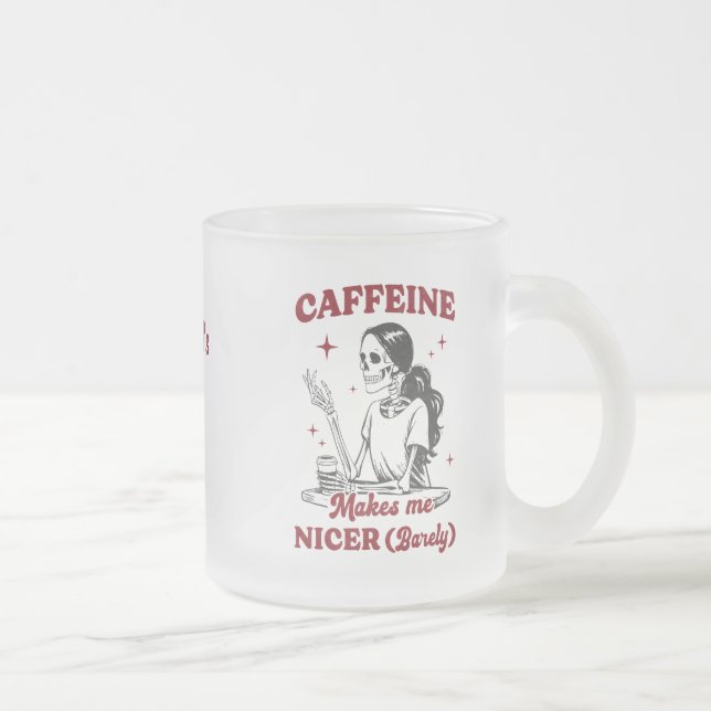 Fun Sarcastic Custom Mattglastasse (Rechts)