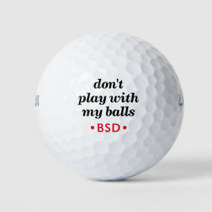 Fun Sarcastic Zitat mit bearbeitbaren Initialen Golfball