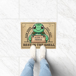 Fun Schildkrötendesign für individuelle, gemütlich Fußmatte
