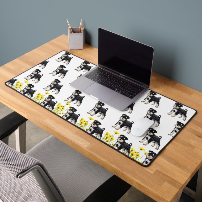 Fun Schnauzer Desk Mat Schreibtischunterlage (Büro 2)