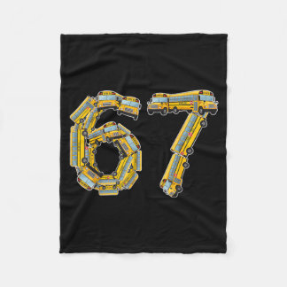 Fun School Bus 67 Teacher Appreciation 67 Meme Bus Fleecedecke