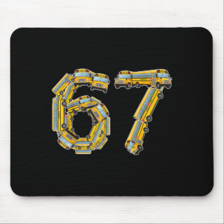 Fun School Bus 67 Teacher Appreciation 67 Meme Bus Mousepad
