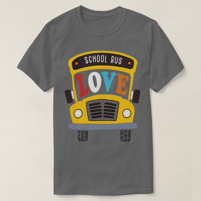 Fun School Bus Fahrer Geschenkidee Gelbe Busse T-Shirt (Design vorne)