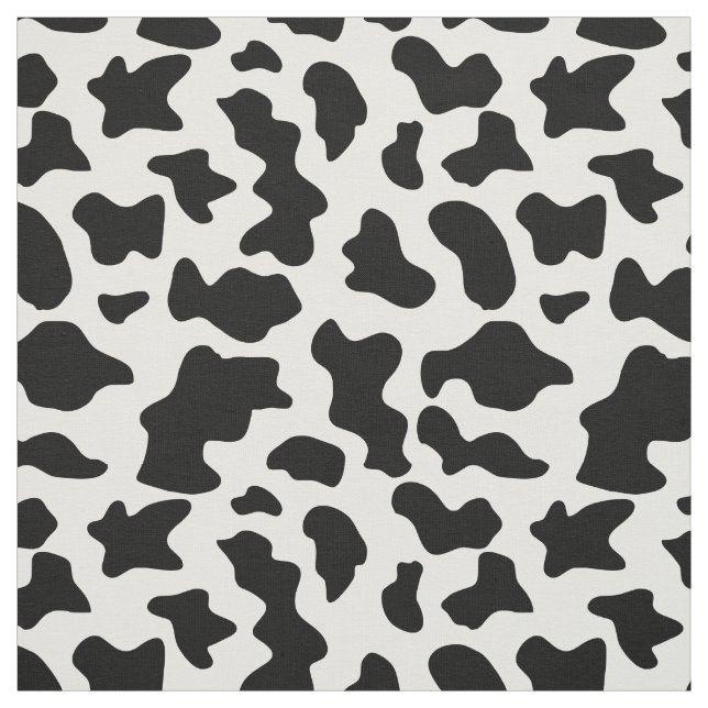 Fun Schwarz-Weiß-Kuh-Druckmuster Stoff (Muster)