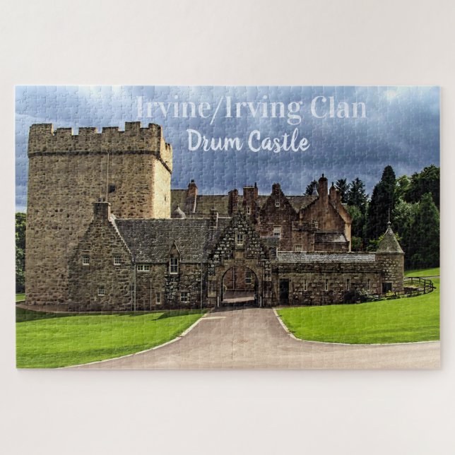 Fun Scotland Irvine/Irving Clan's Drum Castle Puzzle (Horizontal)