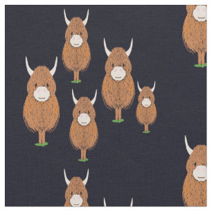 Fun Scottish Highland Cow Stoff