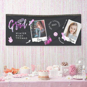 Fun Scrapbook Foto Album Notebook dann & Now Grad Banner