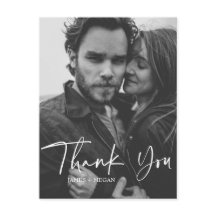 Fun Script Calligraphy Foto Wedding Vielen Dank