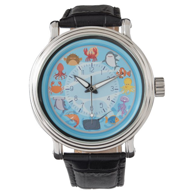 Fun Sea Creature Armbanduhr (Vorderseite)