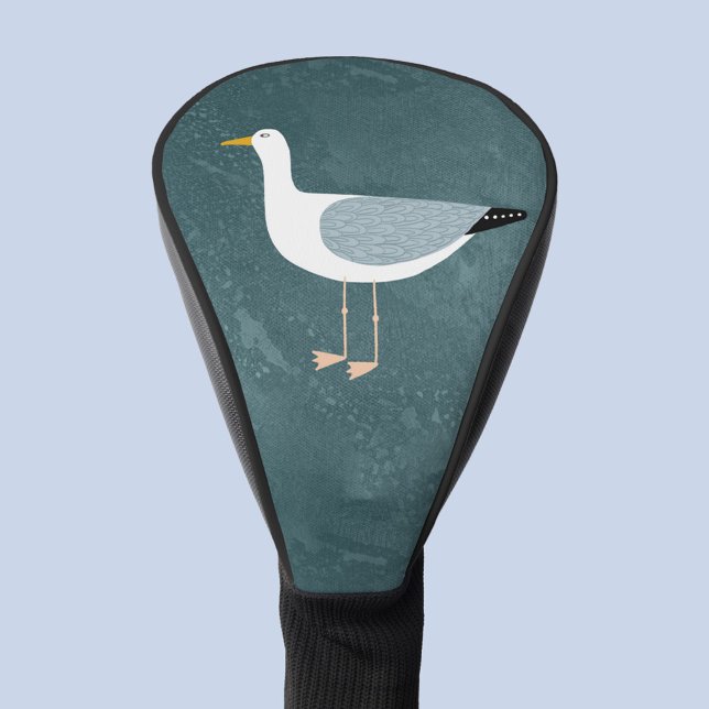 Fun Seagull Golf Headcover (Fun seagull nautical golf head cover)