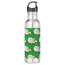 Fun Sheep im Stil eines Cartoon Edelstahlflasche