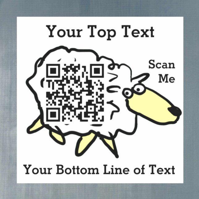 Fun Sheep QR Code Aufkleber (Von Creator hochgeladen)