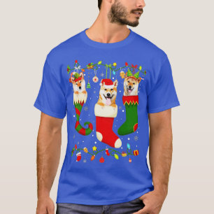 Fun Shiba Inu Strumpf Weihnachtssocken Weihnachten T-Shirt