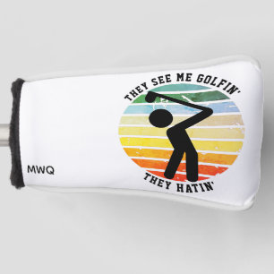 Fun SIE SEHEN MICH GOLFIN'THEY HATIN' Rüde Golf Headcover
