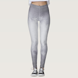Fun Silber Wasserfarbe mit Ombre Gradient Leggings