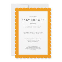 Fun Simple Orange Baby Shower