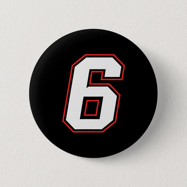 Fun Six Seven 6 7 Meme Design  Button (Vorderseite)