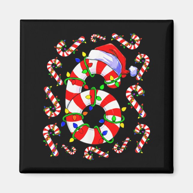 Fun Six Seven 6 7 Meme Design Couples Christmas Ca Magnet (Vorne)