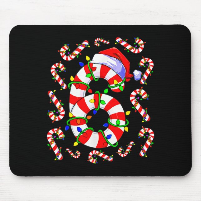 Fun Six Seven 6 7 Meme Design Couples Christmas Ca Mousepad (Vorne)