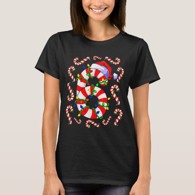 Fun Six Seven 6 7 Meme Design Couples Christmas Ca T-Shirt (Vorderseite)