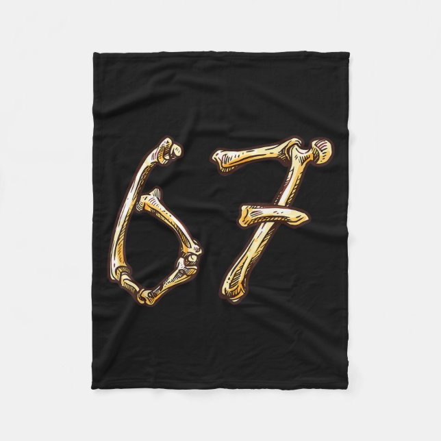 Fun Six Seven 6 7 Meme Design Couples Halloween  Fleecedecke (Vorderseite)