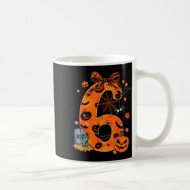 Fun Six Seven 6 7 Meme Design Couples Halloween  Kaffeetasse (Rechts)