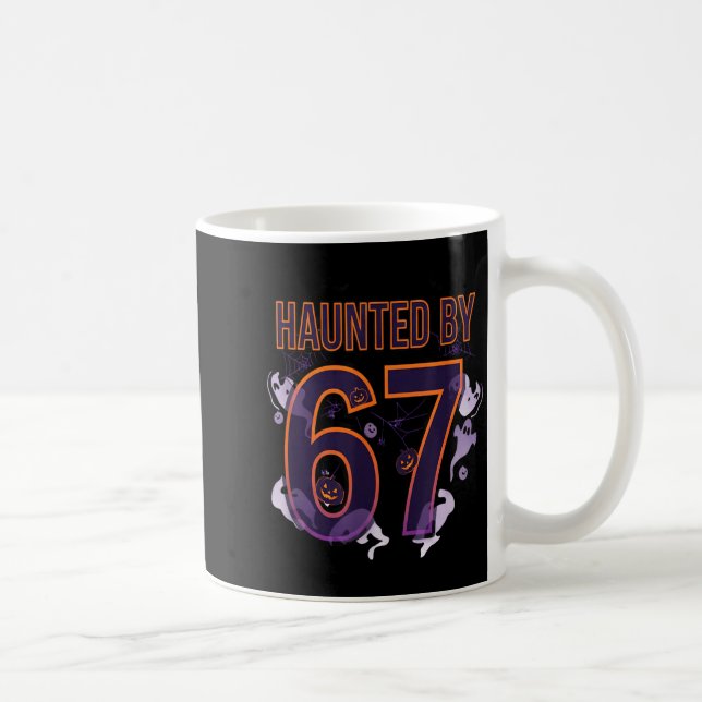 Fun Six Seven 6 7 Meme Design Couples Halloween  Kaffeetasse (Rechts)