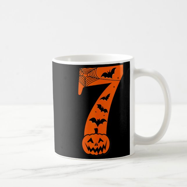 Fun Six Seven 6 7 Meme Design Couples Halloween  Kaffeetasse (Rechts)
