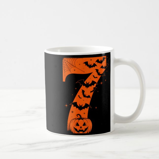 Fun Six Seven 6 7 Meme Design Couples Halloween  Kaffeetasse (Rechts)