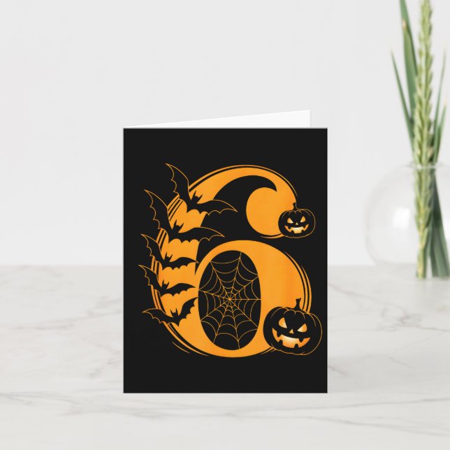 Fun Six Seven 6 7 Meme Design Couples Halloween  Karte (Vorderseite)