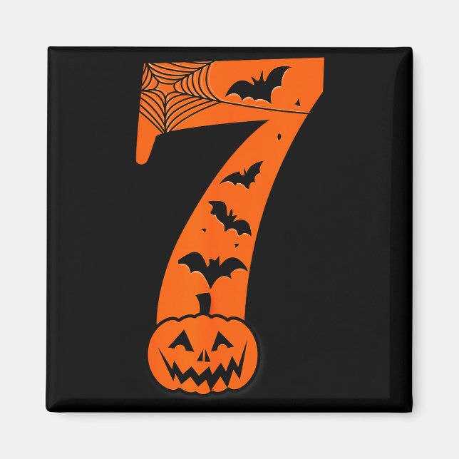 Fun Six Seven 6 7 Meme Design Couples Halloween  Magnet (Vorne)