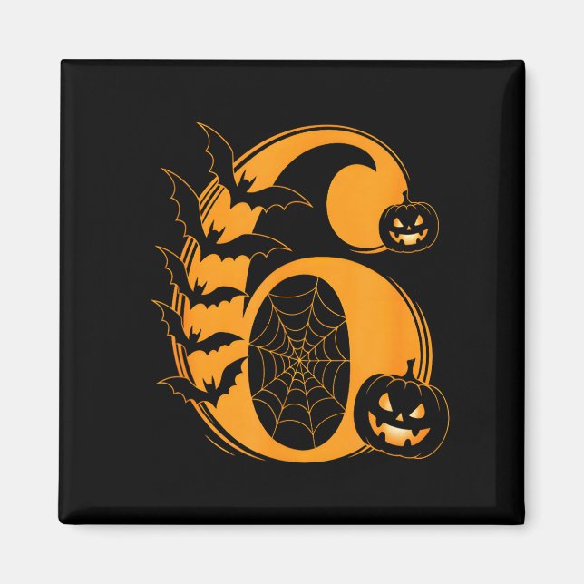 Fun Six Seven 6 7 Meme Design Couples Halloween  Magnet (Vorne)
