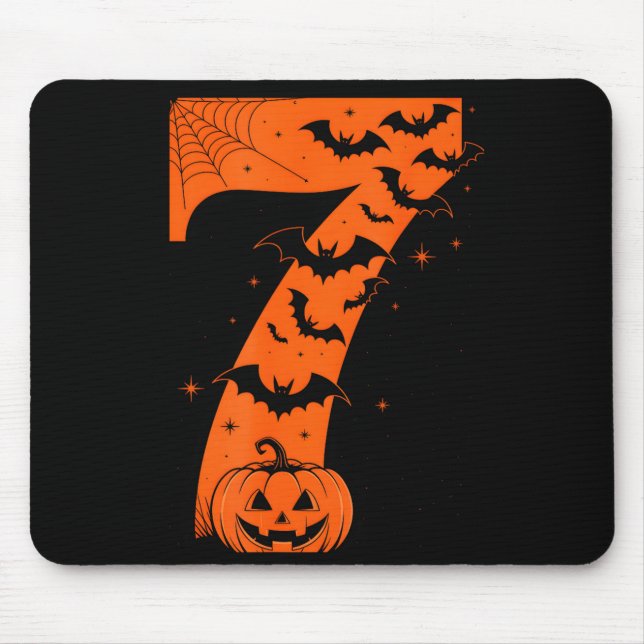 Fun Six Seven 6 7 Meme Design Couples Halloween  Mousepad (Vorne)